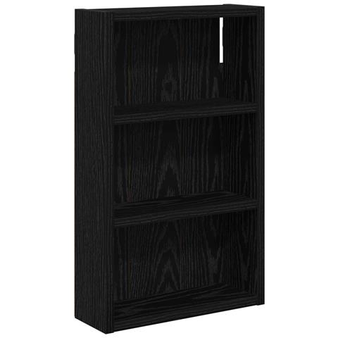 Armadio da bagno a muro Rovere Nero 30 x 10 x 50 cm - Foto 1