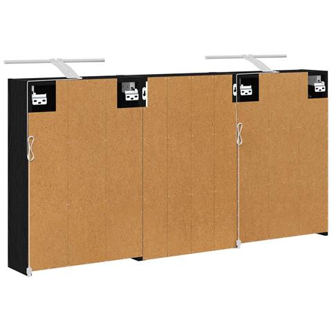 Set di Armadi da Bagno con lo scaffale 3 pcs 126 x 16 x 62.5 cm - Foto 9