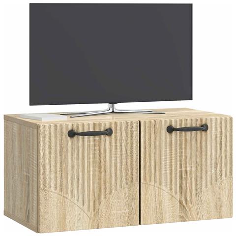 Mobile Porta TV da Muro Rovere Sonoma 59,5 x 31 x 30 cm - Foto 2