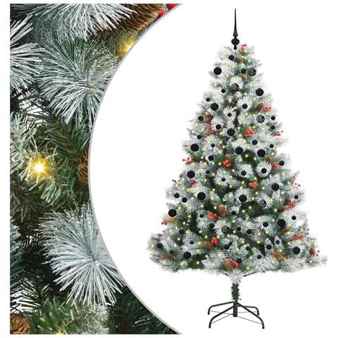 Albero di Natale artificiale Verde e bianco 240 cm - Foto 1