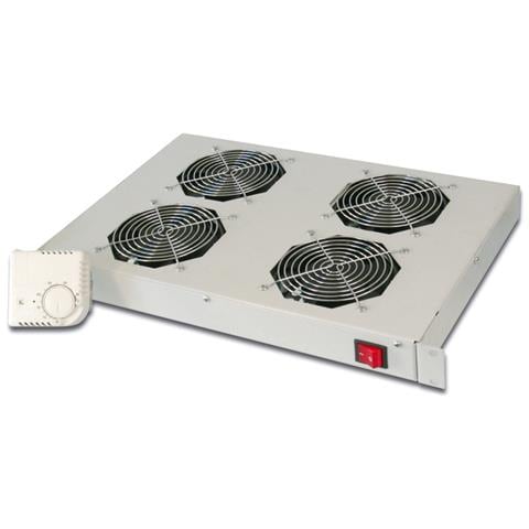 Sistema Di Ventilazione Con Termostato Montaggio Frontale In Armadi 19" Con 4 Ventole (Dn-19 Fan-4-Ho)  - Foto 3
