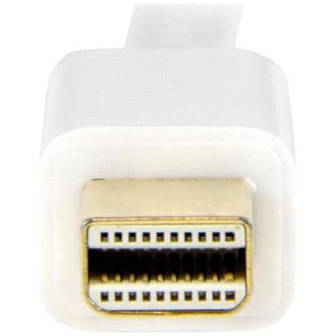 Cavo convertitore adattatore DisplayPort a HDMI con cavo integrato - mDP a HDMI da 2m - 4K bianco - Foto 5
