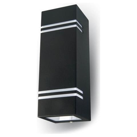 Lampada Da Muro Applique 2 X Gu10 Nero Esterno Ip44 Vt-7662 7512 - Foto 5