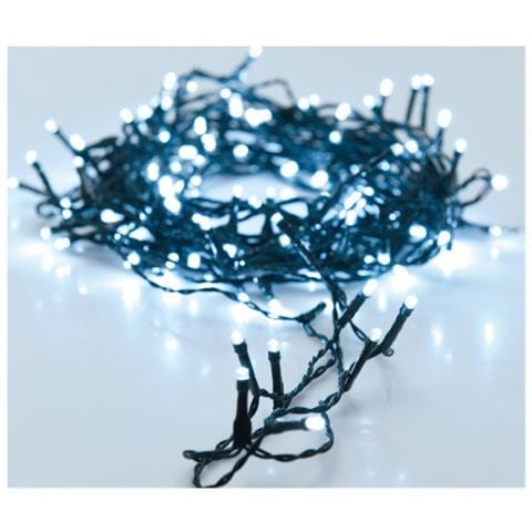 Luci Di Natale 96 Led Colore Bianco Freddo A Batteria Con Timer 8 Giochi Di Luce - Foto 3