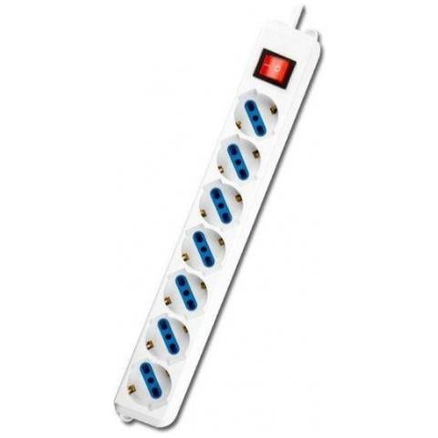 IUPS-PCP-7L3 - Multipresa 7 Posti Italiana Bipasso / Schuko Cavo 3m - Foto 2