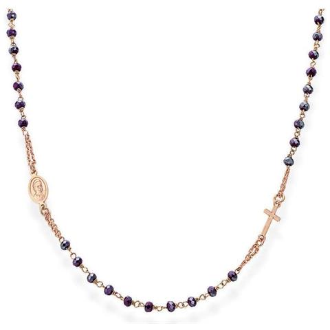 Collana In Argento 925 - Collezione Rosari - Colore Rosè - Misura Unica - Foto 2