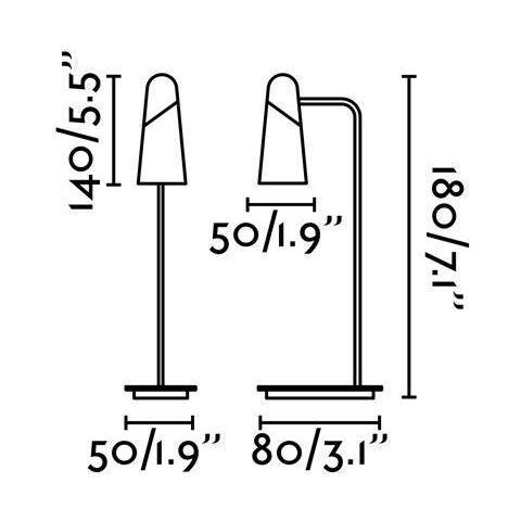 Lao, Lampada Da Tavolo, - Nero - Foto 9
