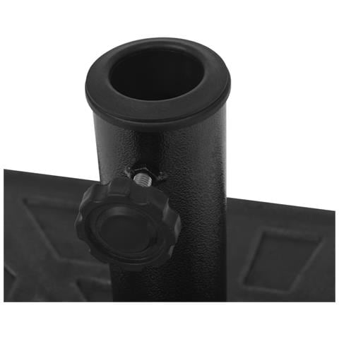 Base Per Parasole Quadrata In Resina Nera 19 Kg - Foto 2