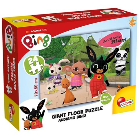 Bing 74709 Giant Floor 24 Andiamo Puzzle, Multicolore - Foto 1