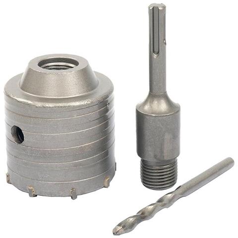 Fresa 80mm Carotatrice Tazza 80 Mm Asta Prolunga 9 Cm X Trapano Attacco Sds Plus - Foto 2