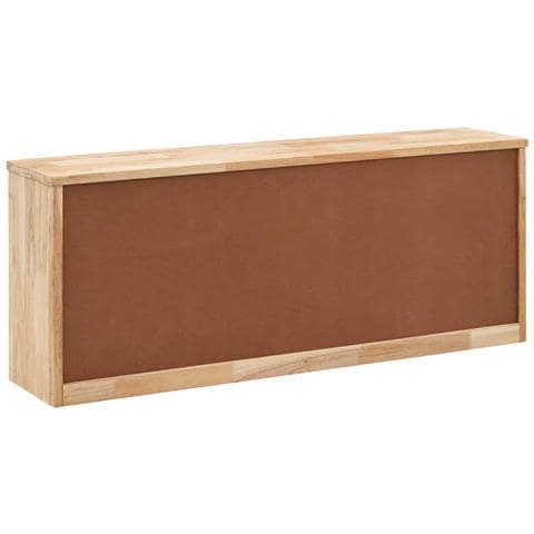 Panca Con Scarpiera 94x20x38 Cm In Legno Massello Di Noce - Foto 2