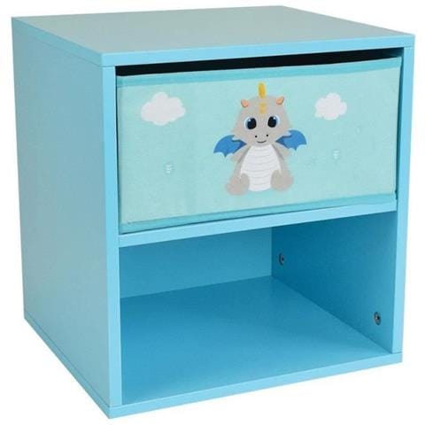 Leon Il Drago Comodino Con Cassetto ± 36 X 33 X 30 Cm Per Bambini - Foto 1