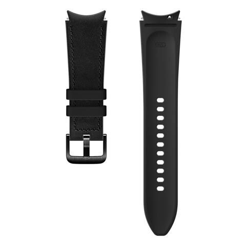 Et-shr89lbegeu Ricambio Cinturino Band Per Galaxy Watch 4 Classic 46mm Sm-r890 Nero Pelle - Foto 2