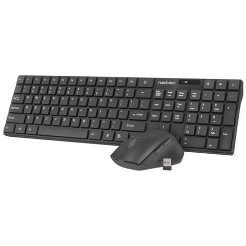 Tastiera, Layout Usa, Wireless + Mouse, Stringray, 2in1 Bundle - Foto 2