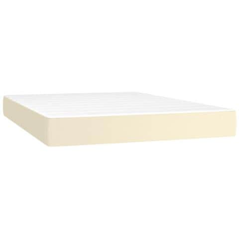 Materasso A Molle Crema 140x200x20 Cm In Similpelle - Foto 1