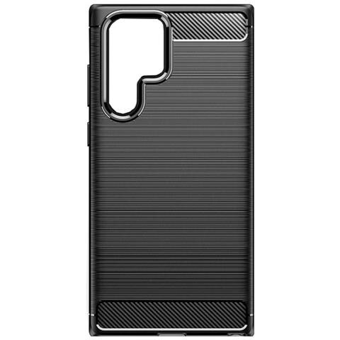 Custodia B-case Tpu Silicone Cover Case Per Samsung Galaxy S22 Ultra S908 Carbon Metal Black - Foto 2