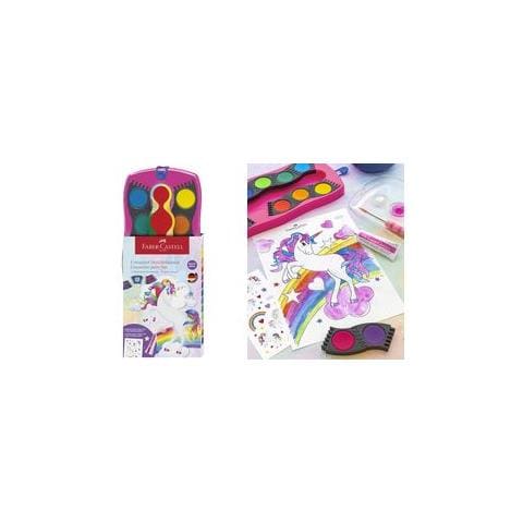 Deckfarbkasten Connector Einhorn, 12 Farben Farbnpfchen Knnen Individuell Zusammengesteckt Werden, - 1 Stck (125002) - Foto 1