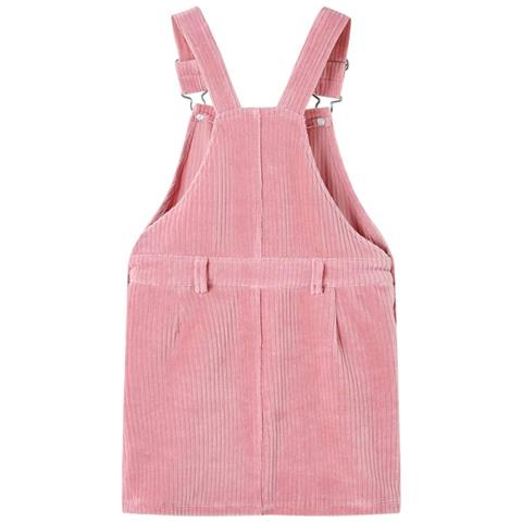 Abito Scamiciato Da Bambina Velluto A Coste Rosa Chiaro 128 - Foto 2