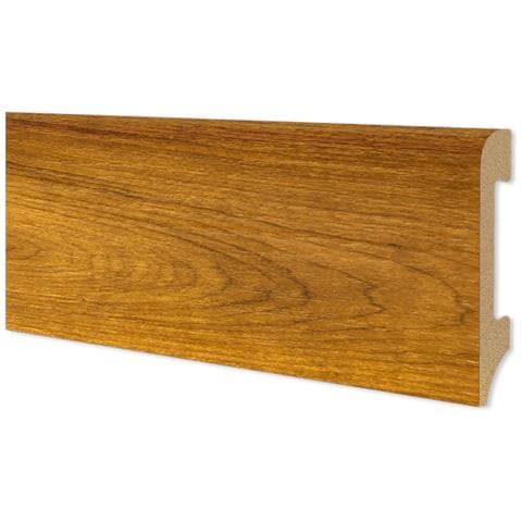 Battiscopa Bc Spazzolato In Polimeri Equalwood Hi-tec 75x14mm Nero, Bianco, Alluminio Ecc. - Rovere Caldo - Foto 1