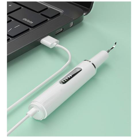 Irrigatore Dentale Ricaricabile Usb Ipx6 Impermeabile 6 Modalità White - Foto 7