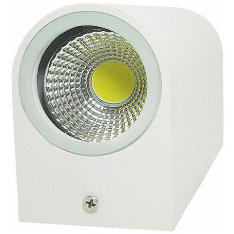 Applique Doppio Led 10w Bianco Lampada Luce Fredda Parete Up Down Faro Esterno - Foto 2