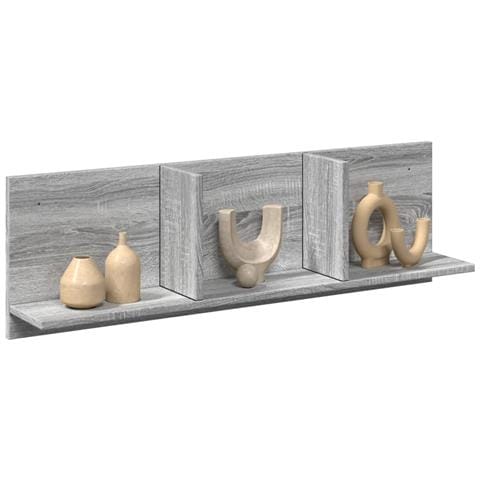Mobile A Parete 100x16,5x30 Cm Grigio Sonoma In Truciolato - Foto 1