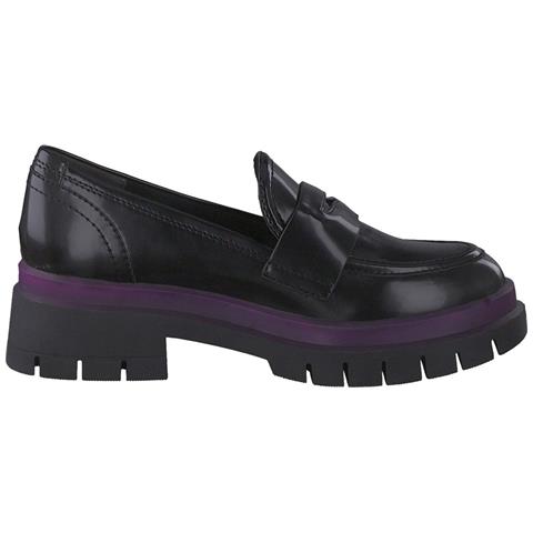 Black Casual Closed Loafers Mocassino Sintetico E Tessile Scarpe Donna Nero Eu 40, 1-24702-29 026 - Foto 3