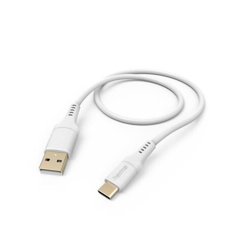 Flexible cavo USB USB 2.0 1,5 m USB A USB C Bianco - Foto 1