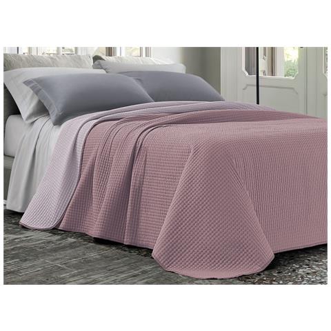 Quilt Trapuntino Estivo 100gr Mq Bicolor Double Face Tinta Unita Modello Cloe Singolo Cipria - Foto 1