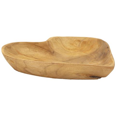 Vassoio Cuore 18 - Marrone - Legno - 27x29x4 Cm - Foto 1