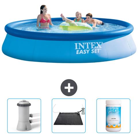 Piscina Fuori Terra - In Giro - 396x396x84 Cm - Blu - Include Accessori Coordinati Cb80 - Foto 1