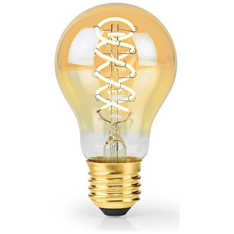 Lampadina A Filamento Led E27 A60 3,8w 250lm 2100k Dimmerabile Vintage, Oro - Foto 1