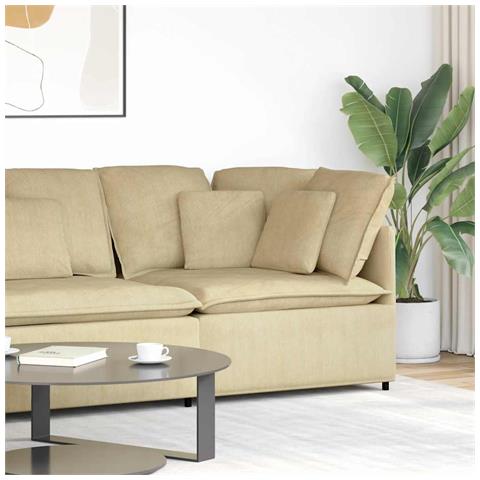 Modulo Angolare Divano Modulare con Cuscini Verde Grigio 100 cm - Foto 2