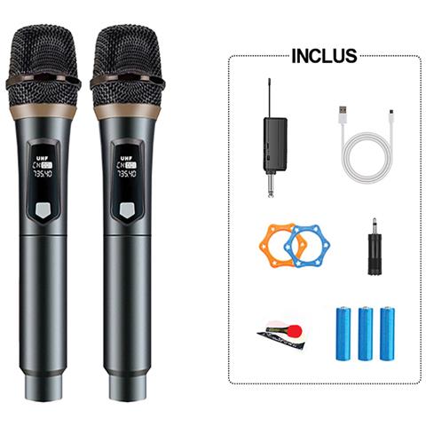 Microfoni Senza Fili Dsp 192khz Pro Per Amplificatore / Altoparlante Schermo Led 50 M Di Portata - Foto 1