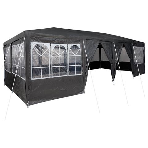 Tenda da Festa con 12 Pareti Laterali Antracite 8x4 m PE - Foto 1