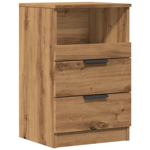 Comodino Rovere Artigianale 40x36x65 cm in Legno Multistrato - Foto 1