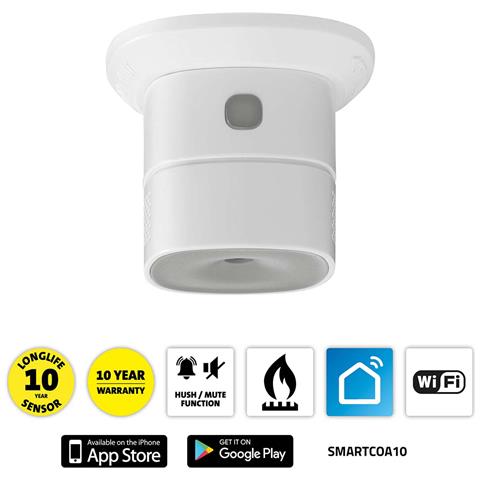 Rivelatore Intelligente Di Monossido Di Carbonio Smartcoa10 Zigbee 3.0, Bianco - Foto 5