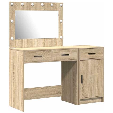 Tavolo da Trucco con cassetto 2 pcs Marrone 40 x 41 x 75 cm - Foto 1