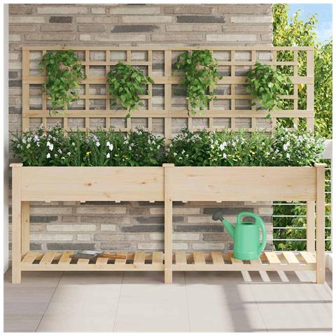 Vaso da giardino con lo scaffale Beige 203.5 x 54 x 152.5 cm - Foto 2
