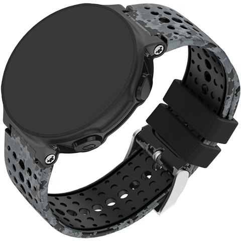 Cinturino In Silicone Compatibile Con Garmin Fenix 3hr/5x/6x/7x - 26mm Quick Fit Black+camouflage - Foto 2