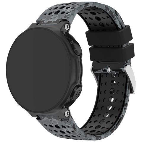 Cinturino In Silicone Compatibile Con Garmin Fenix 3hr/5x/6x/7x - 26mm Quick Fit Black+camouflage - Foto 1
