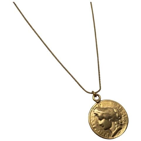 Collana Lunga Doppia Con Ciondoli A Forma Di Moneta Placcati In Oro - Foto 2