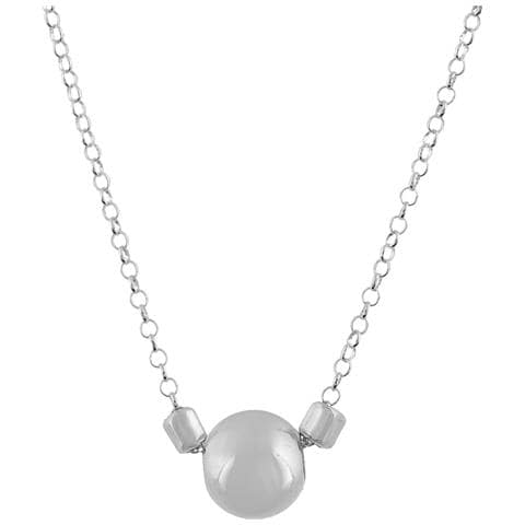 Collana In Argento Sfere, Argento Sterling 925, Pendente A Sfera, 40 Cm - Foto 2
