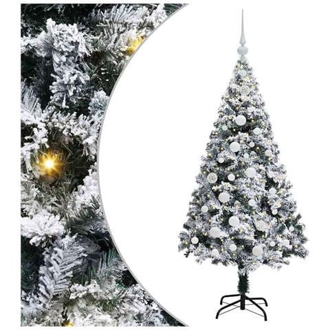 Albero di Natale artificiale con 150 LED Bianco 150 cm - Foto 1