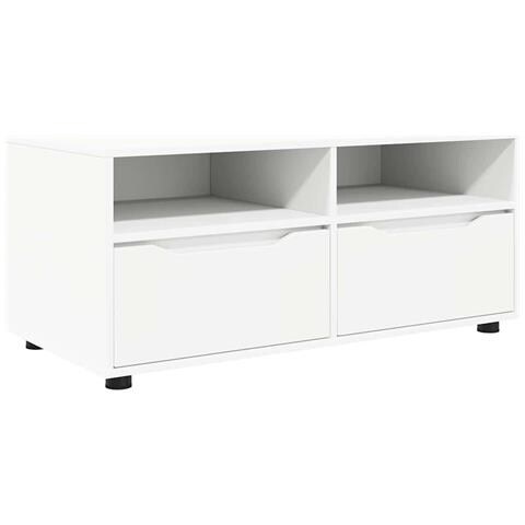 Mobile TV Bianco 100 x 48 x 43 cm Legno multistrato - Foto 1