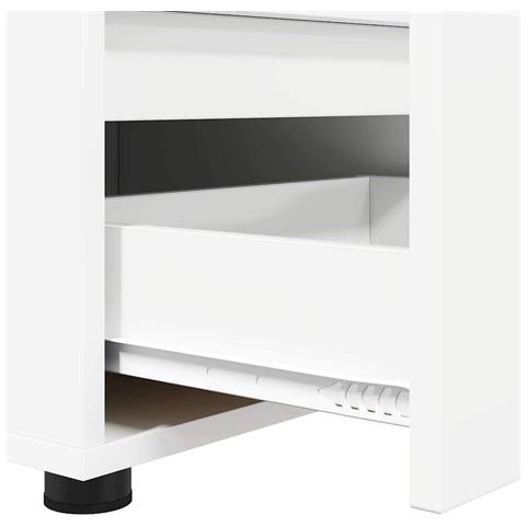 Mobile TV Bianco 100 x 48 x 43 cm Legno multistrato - Foto 9