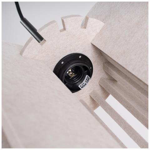 Lampada A Sospensione Mula 27 Beige Sl. 1857 - Moderno Lampada A Sospensione Beige /nero 165x27x27 Cm - Foto 8