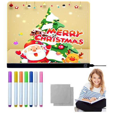 Lavagna Led Trasparente Fai-da-te - Tavola Da Disegno Acrilica Cancellabile Illuminata Con Usb-c Medio - Foto 2