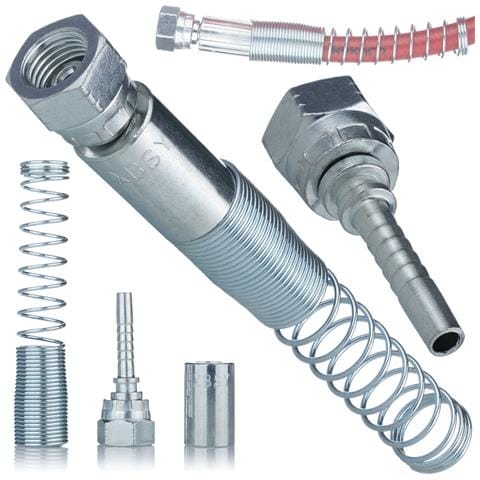 Raccordo Per Tubo Verniciatura 1/4"" - Acciaio Inox, Protezione Durevole | Antiabrasione, Antipiega | Per Tubo Verniciatura - Foto 1