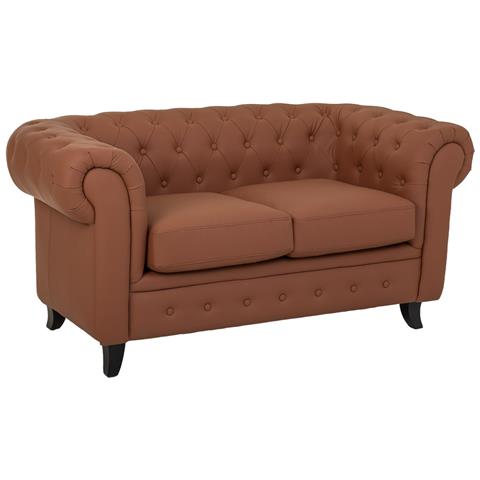 Divano In Mousse Color Moka 160x82x76h Cm - Foto 1